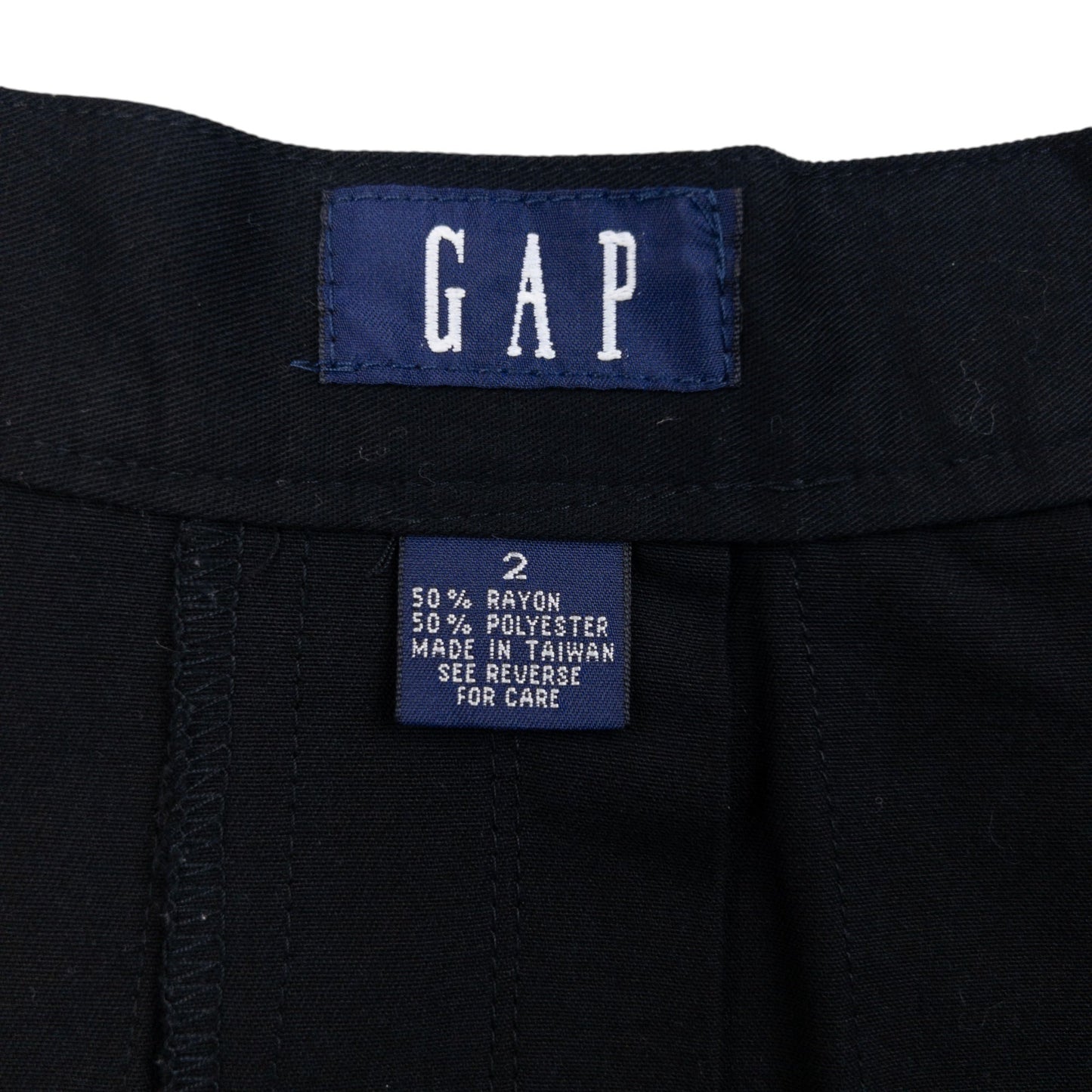 Vintage 90s GAP Pleated Wrap Mini Skirt Womens Size W24 | W24, Black