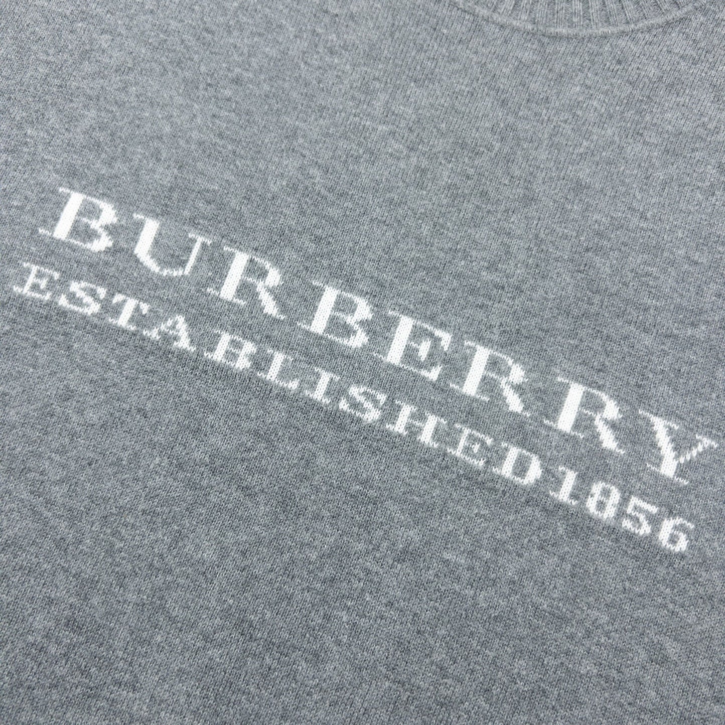 Vintage 2000s Burberry Lightweight Jumper Womens Size M | Medium, Grey
