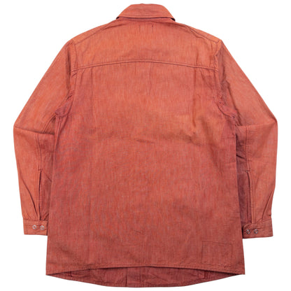 Vintage 2000s Levi's Engineered Garments Snap Button Up Denim Shirt Size S | Small, Orange