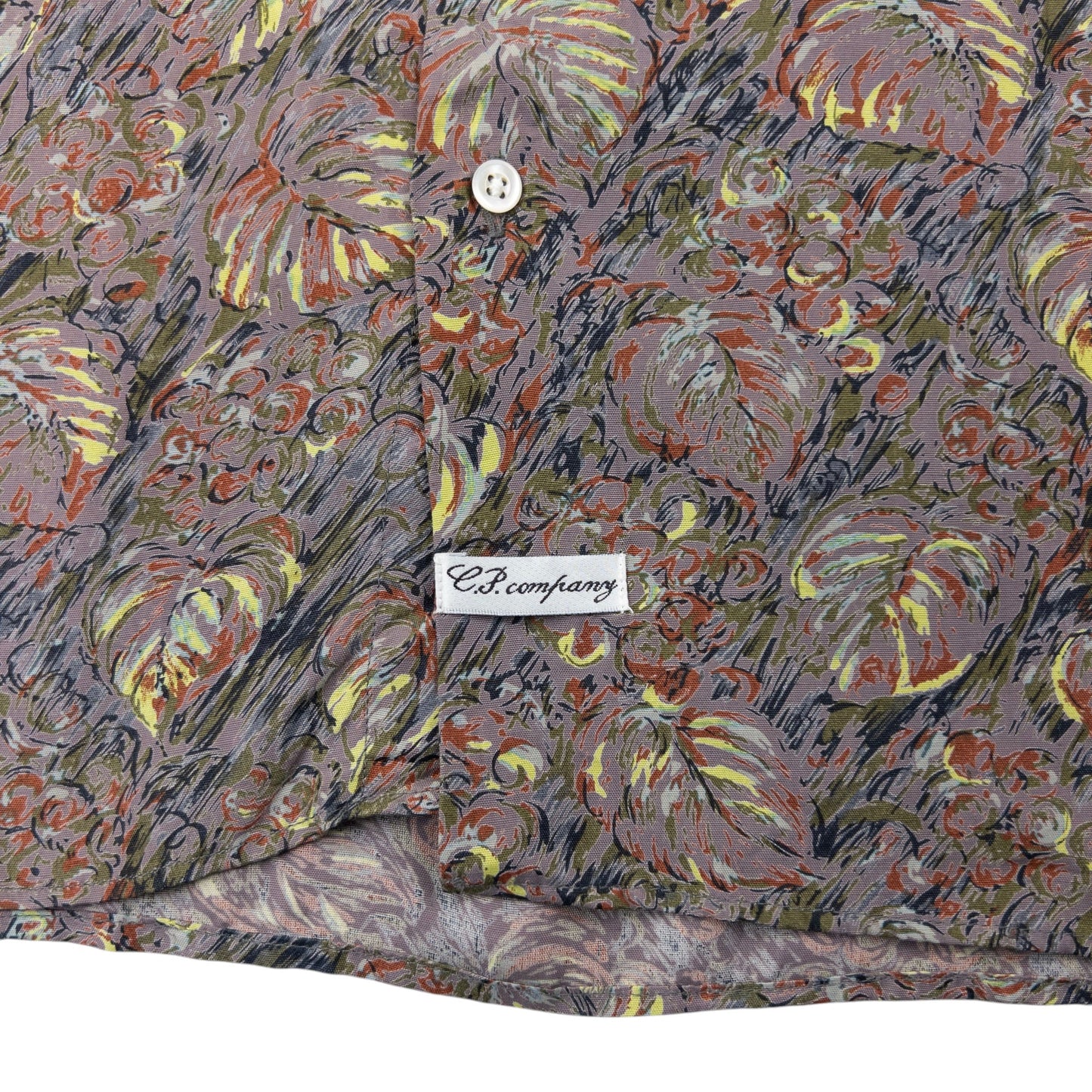 Vintage CP Company Tropical Long Sleeve Button Up Shirt Size L