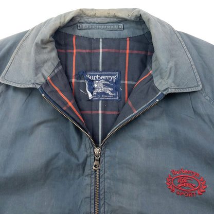 Vintage 90s Burberry Nova Check Lined Jacket Size L | Large, Grey