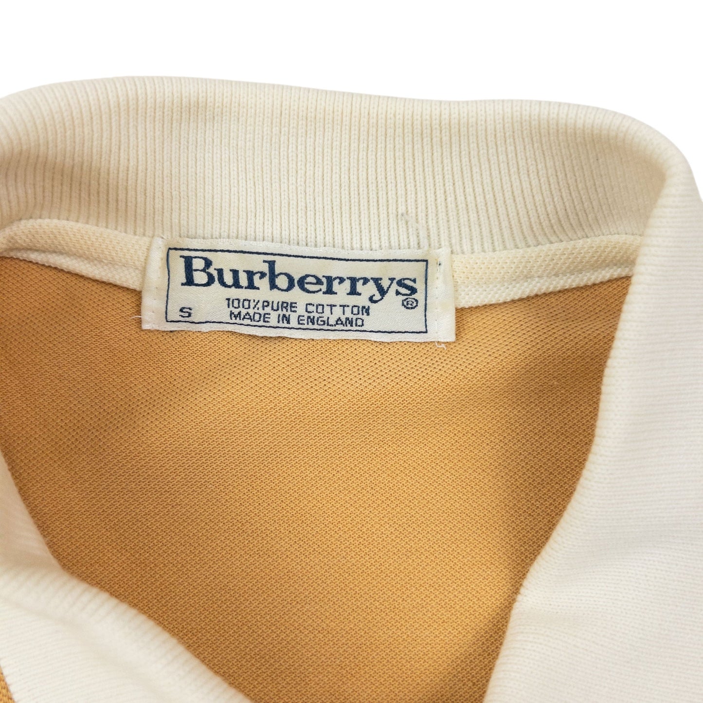 Vintage 90s Burberry Striped Polo Shirt Size S | Small, Red