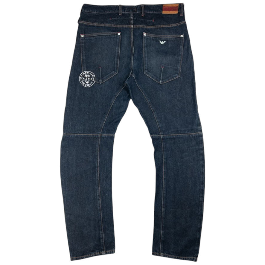 Vintage Armani Jeans Curve Leg Denim Jeans Size W38