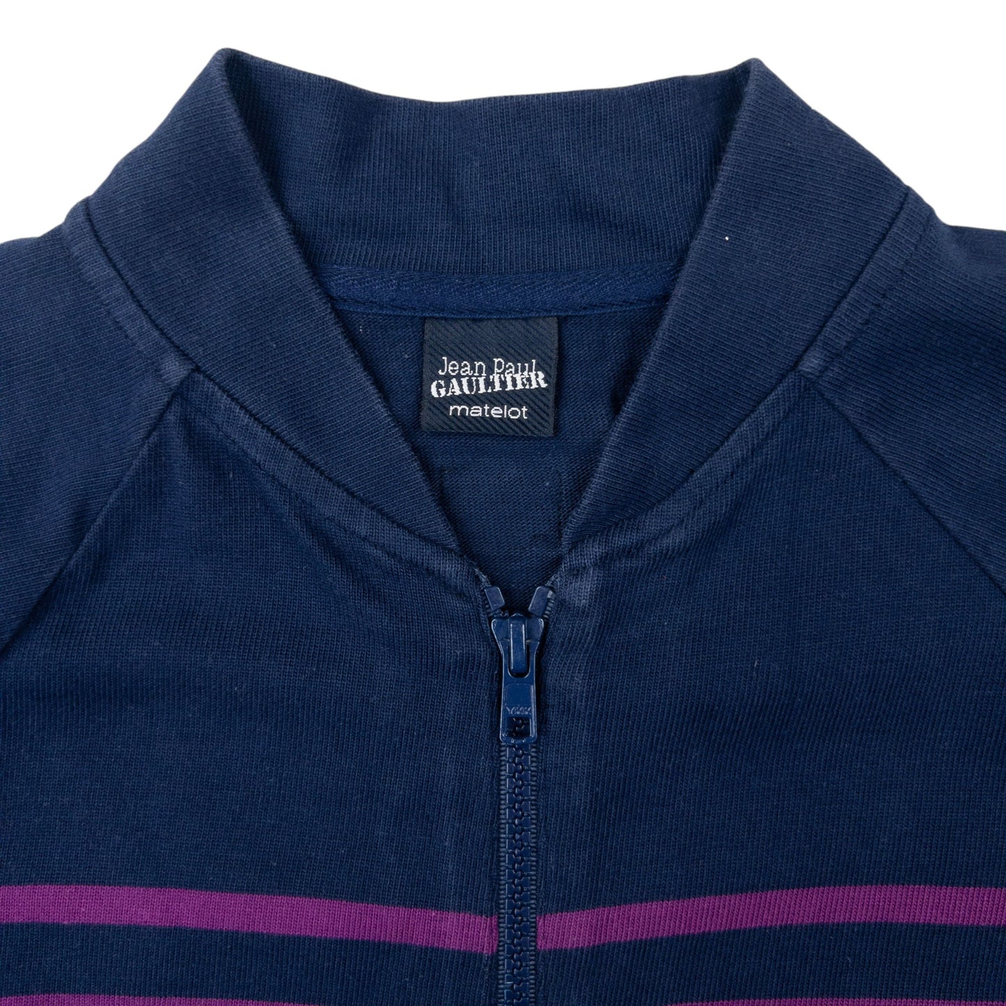 Vintage Jean Paul Gaultier Matelot Striped Zip Up Sweatshirt Womens Size S