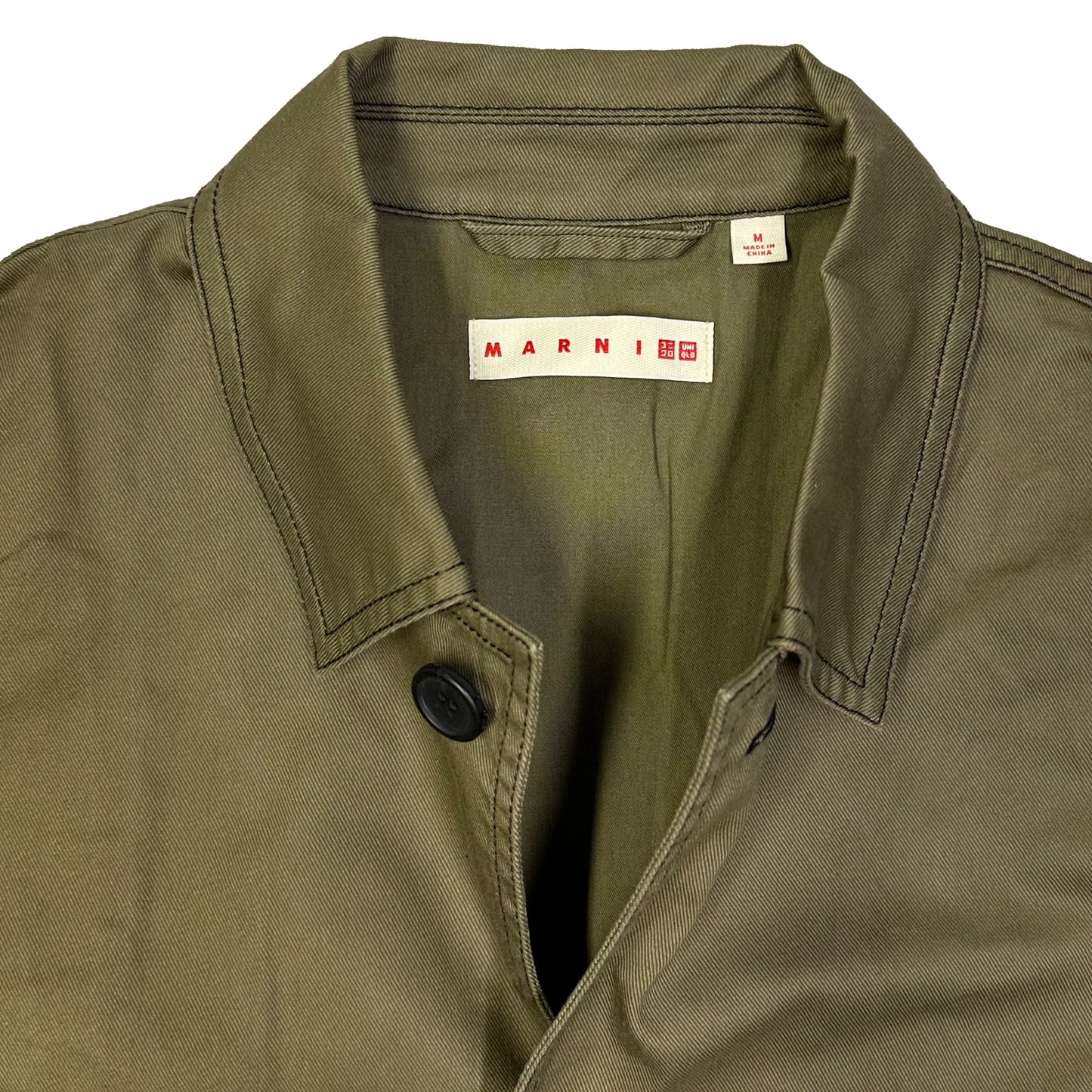 Uniqlo X Marni Collared Jacket In Olive ( M )