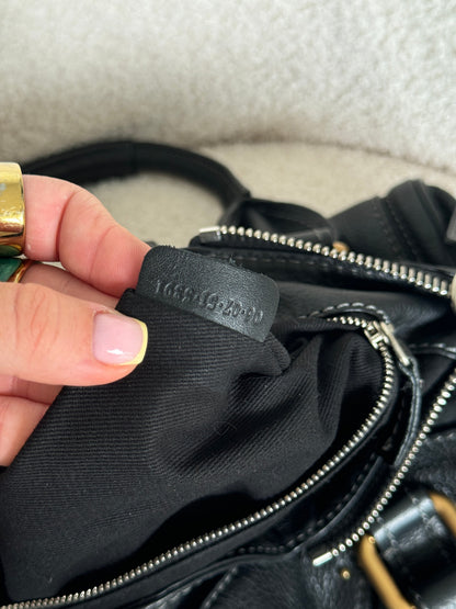 2007 Chloe Paddington Black Leather Handbag | O/S, Black
