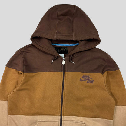Nike Air AW04 Heavyweight Cotton Striped Hoodie - M | Brown