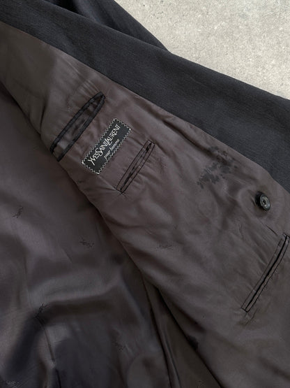 Yves Saint Laurent Pour Homme 1990s Wool Double Breasted Blazer - 44R/XXL