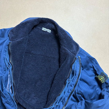 A/W 1996 Egyptian Blue Raso Gommato Dual Layer Coach Jacket