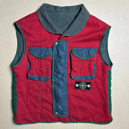 A/W 1983 American Red Fleece Cotton / Tela Stella Double Cargo Pocket Gilet