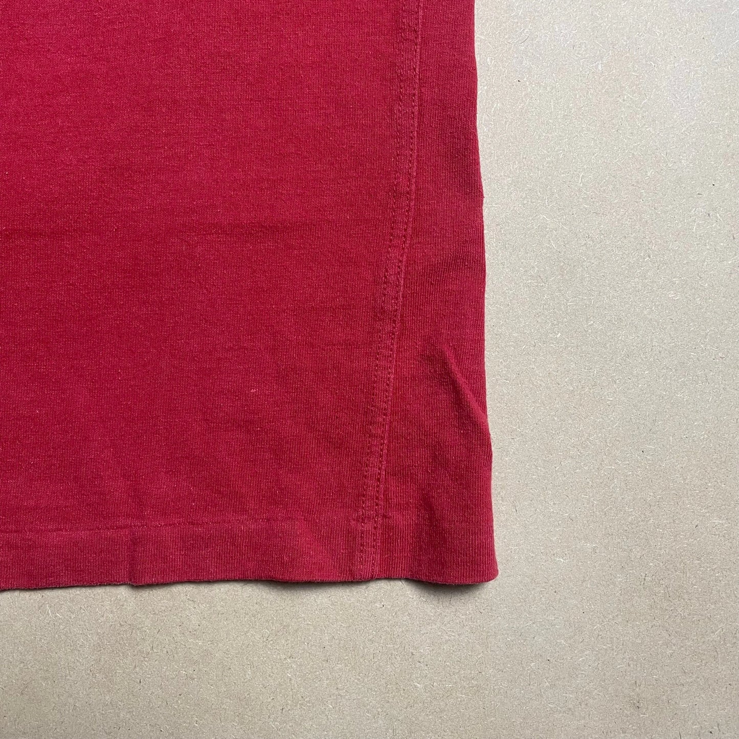 S/S 1985 Ruby Red Centre Compass Logo Smoke Stencil Graphic