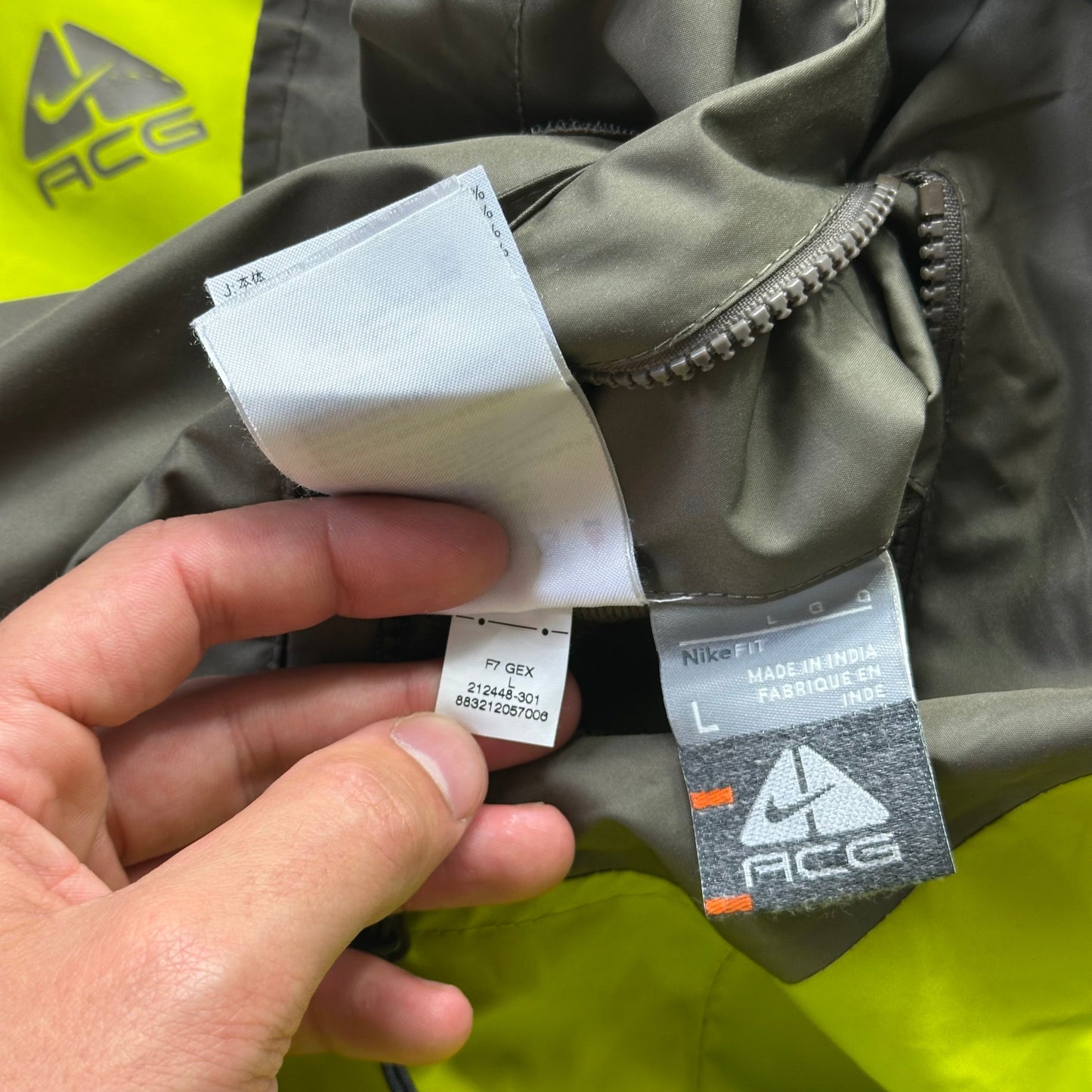 Nike ACG FW07 Reversible Nylon Panelled Fleece - M/L | Default Title, Multicoloured