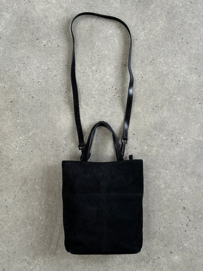 Gucci 2000s Suede Top Handle Crossbody Bag