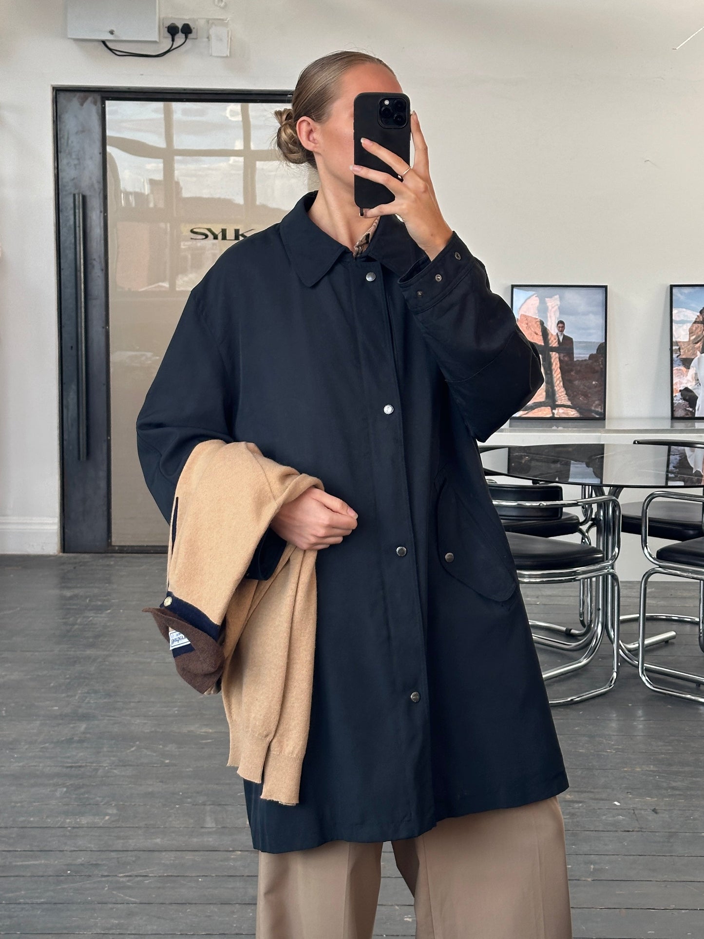 Burberry 1990s Waterproof Nova Check Trench Coat - XL/XXL