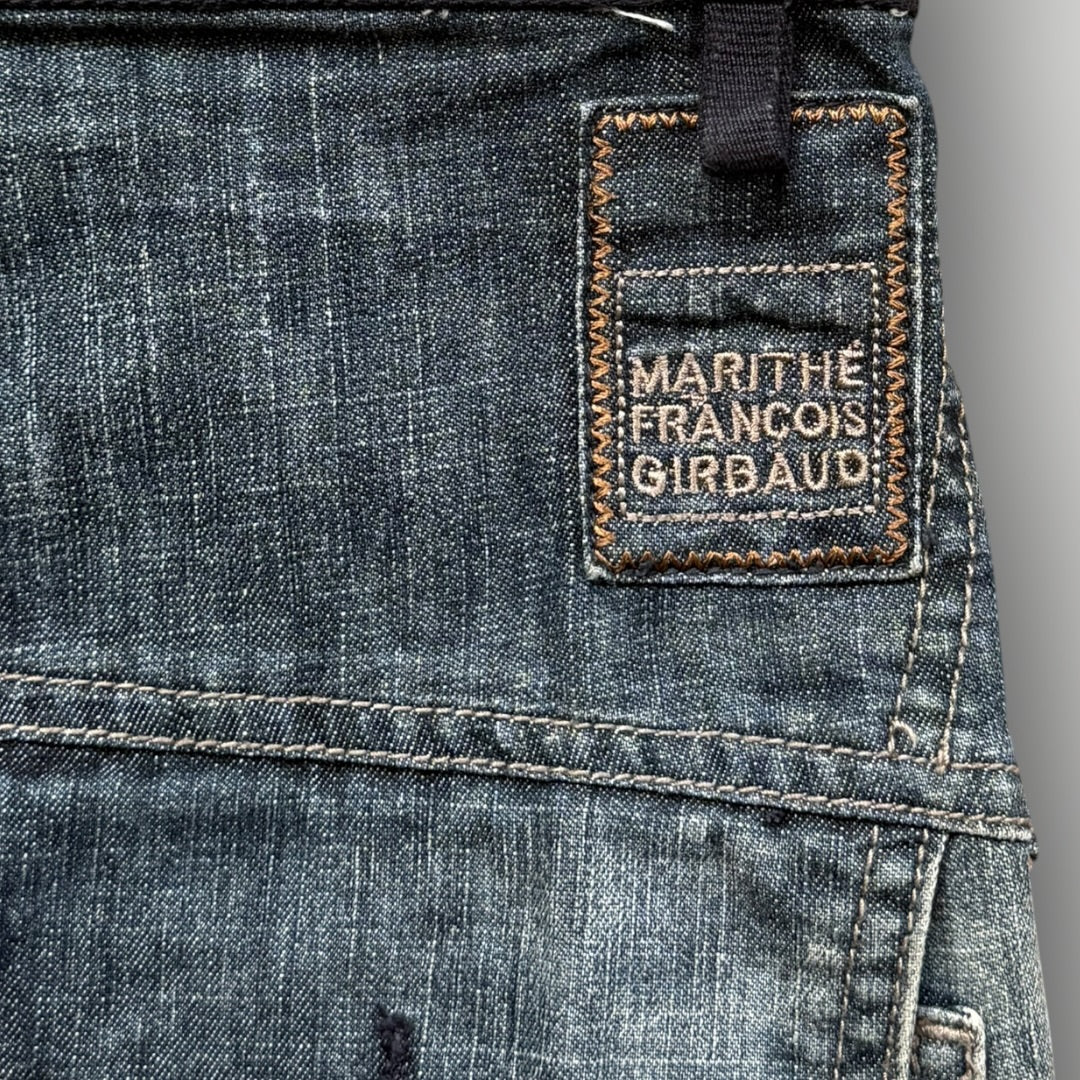 Marithé + François Girbaud 2000's Mini Skirt 27" | O/S, Blue