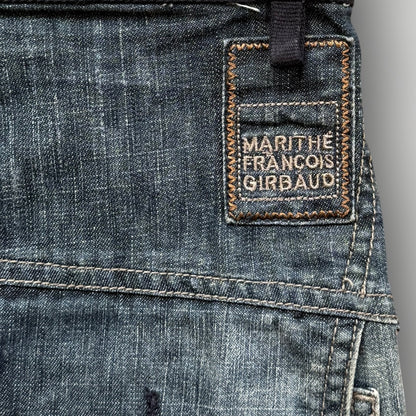Marithé + François Girbaud 2000's Mini Skirt 27" | O/S, Blue
