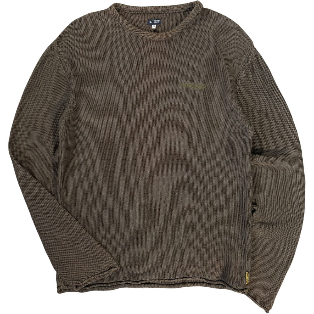 Armani Jeans 00’s Lightweight Crewneck Knit Jumper XL | XL, Green