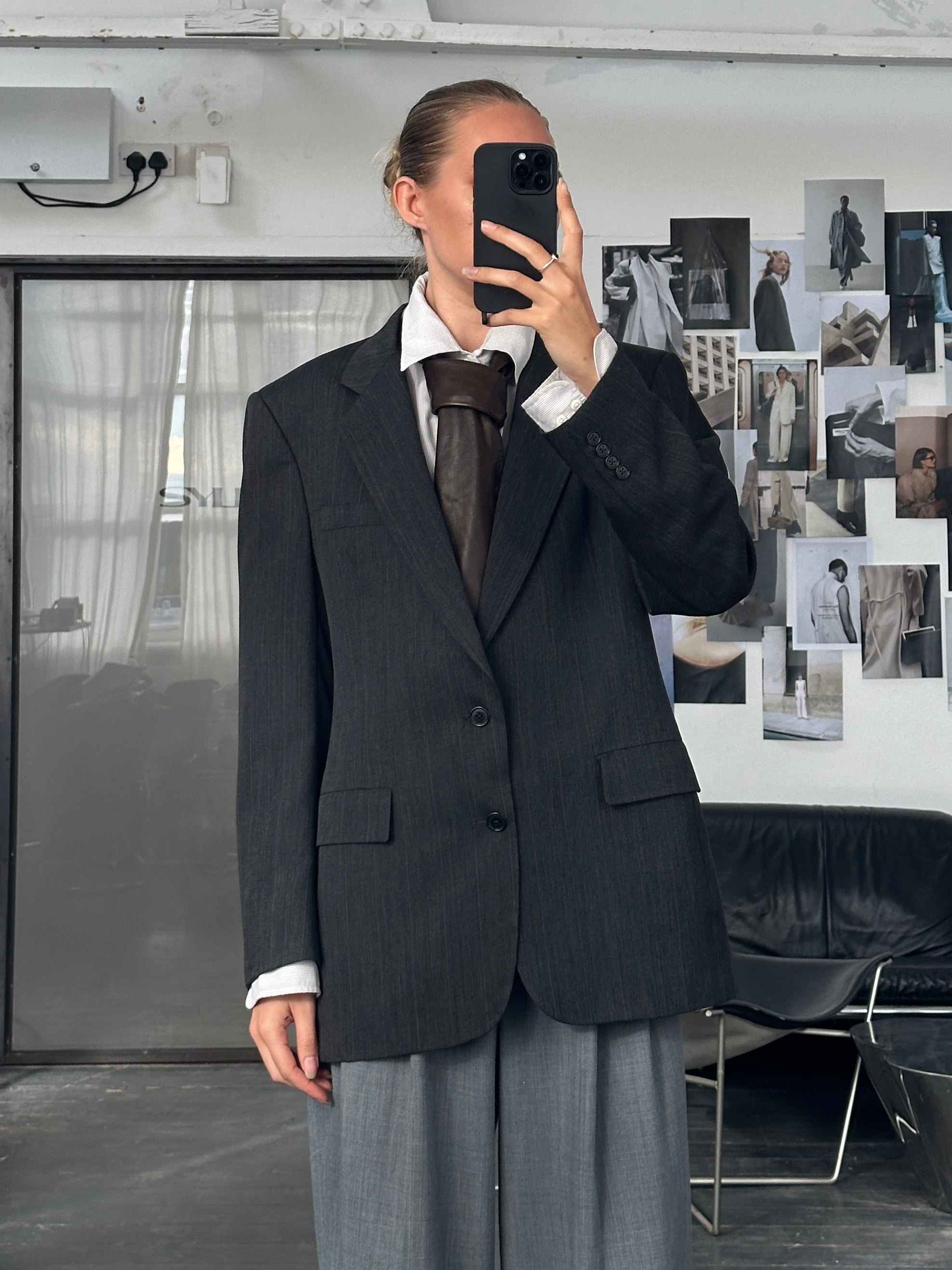 Christian Dior Monsieur 1990s Pure Wool Single Breasted Blazer