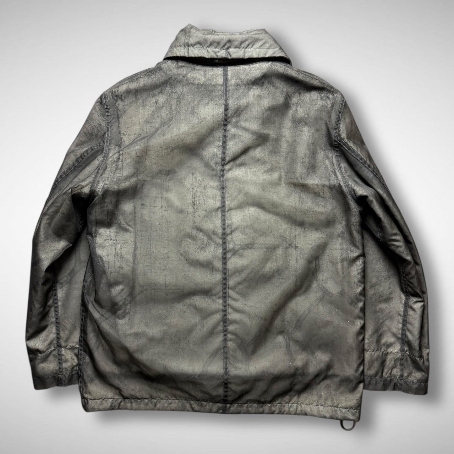 Stone Island Monofilament Mesh Camo Parka w/ Wool Liner (AW2001)