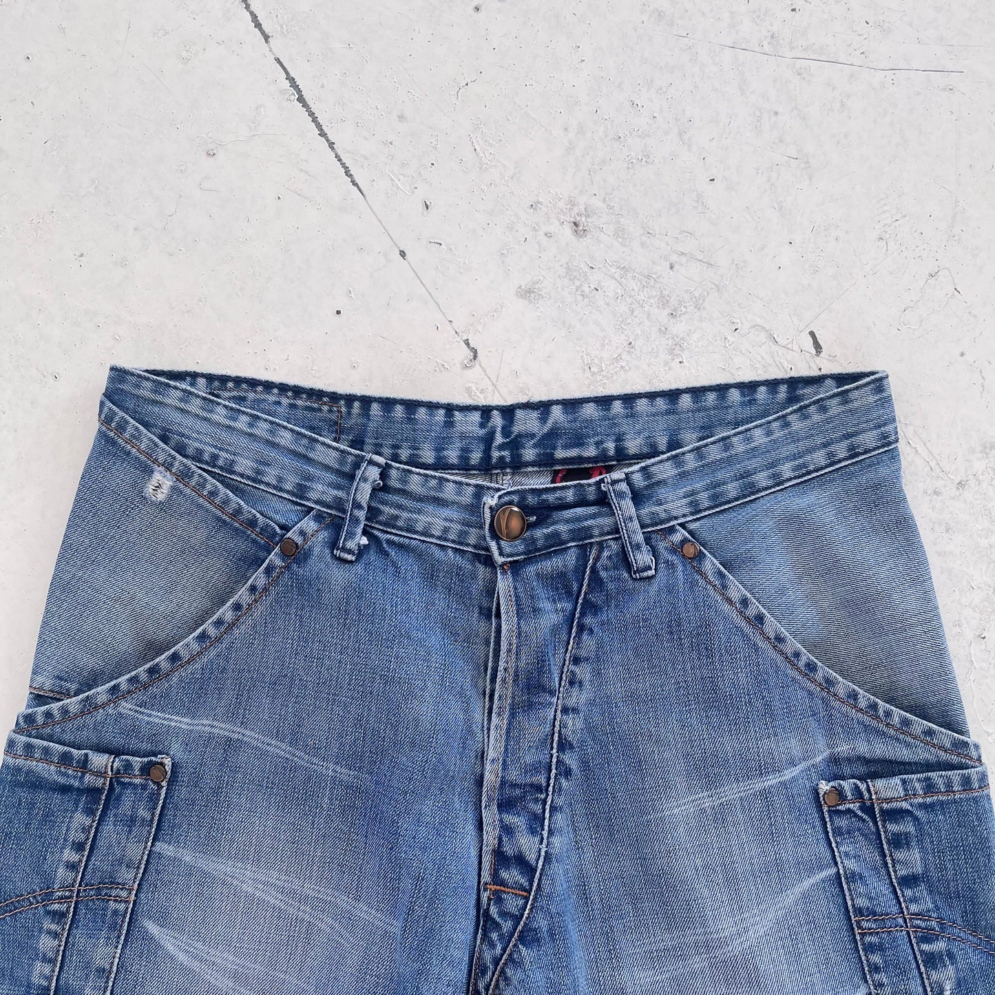 vintage levis engineered shorts | Blue, Red