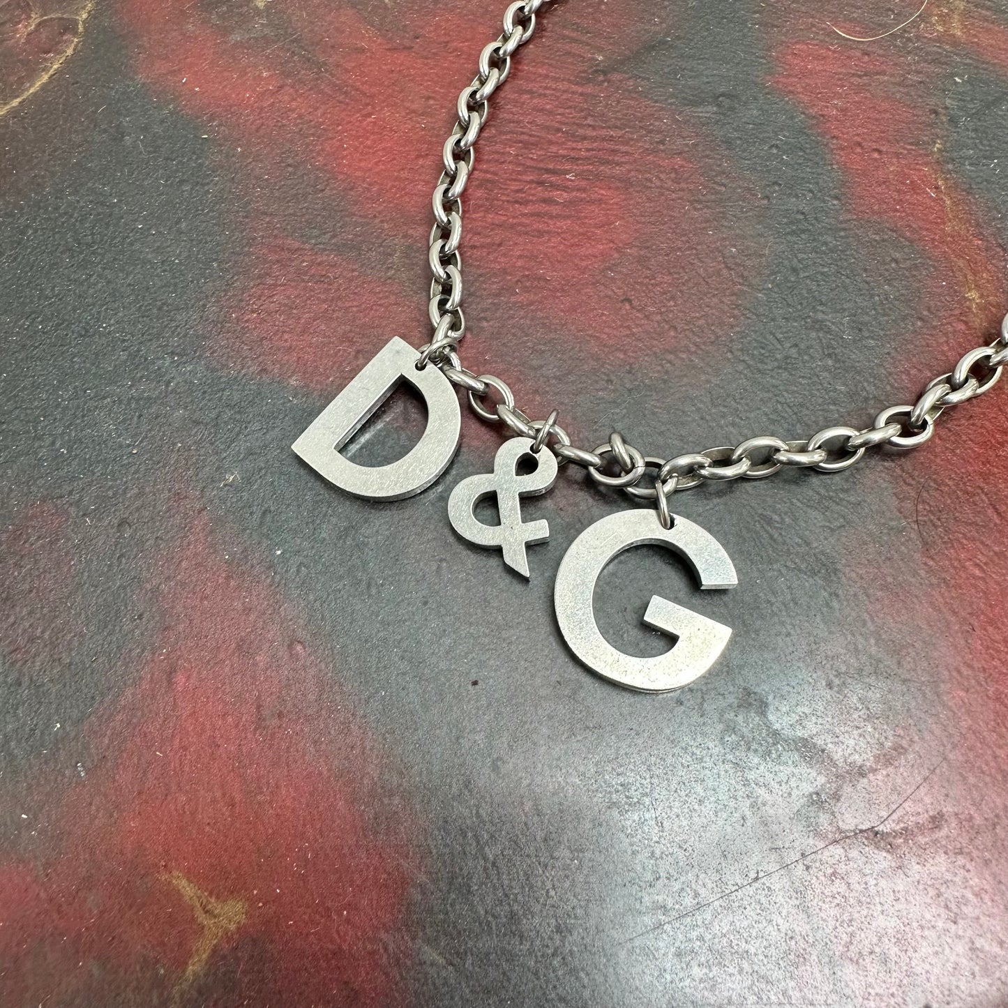 Dolce & Gabbana Steel Spellout Chain Necklace