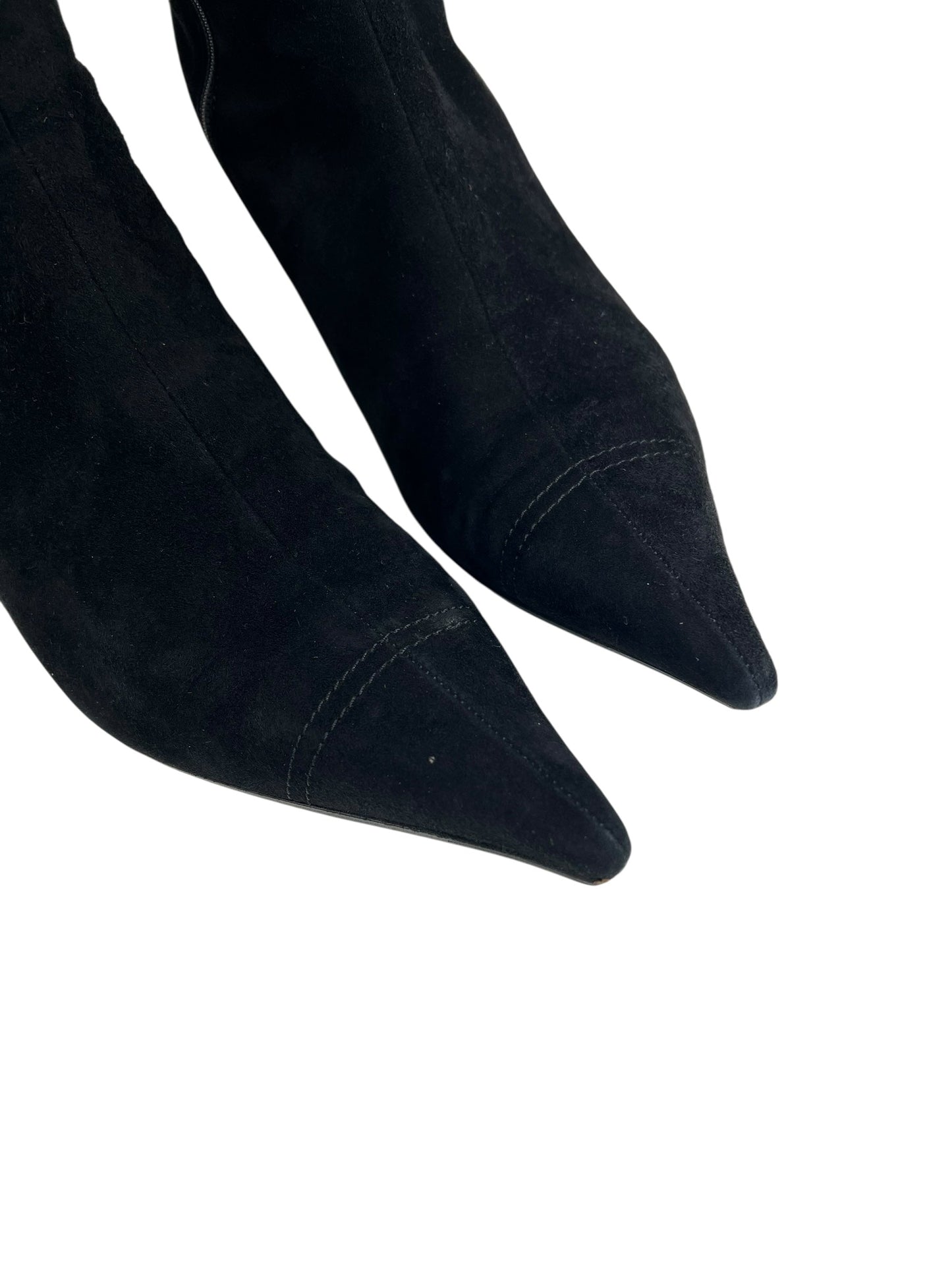 Miu Miu 2000s kitten heel boots | BLACK, Black