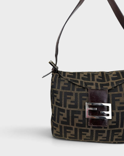 90s Fendi Zucca Mamma Baguette Shoulder Bag | O/S, Multicoloured