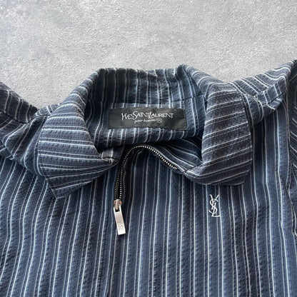 YSL 2000s lightweight striped harrington jacket (M)