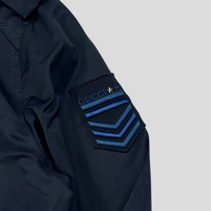 Gucci 2008 Military Web Stripe Navy Logo Jacket - IT50 (M/L) | Default Title, Navy