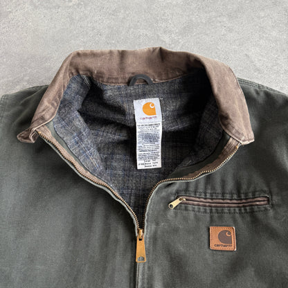 Carhartt RARE 2004 J97 MOS heavyweight blanket lined Detroit jacket (L)