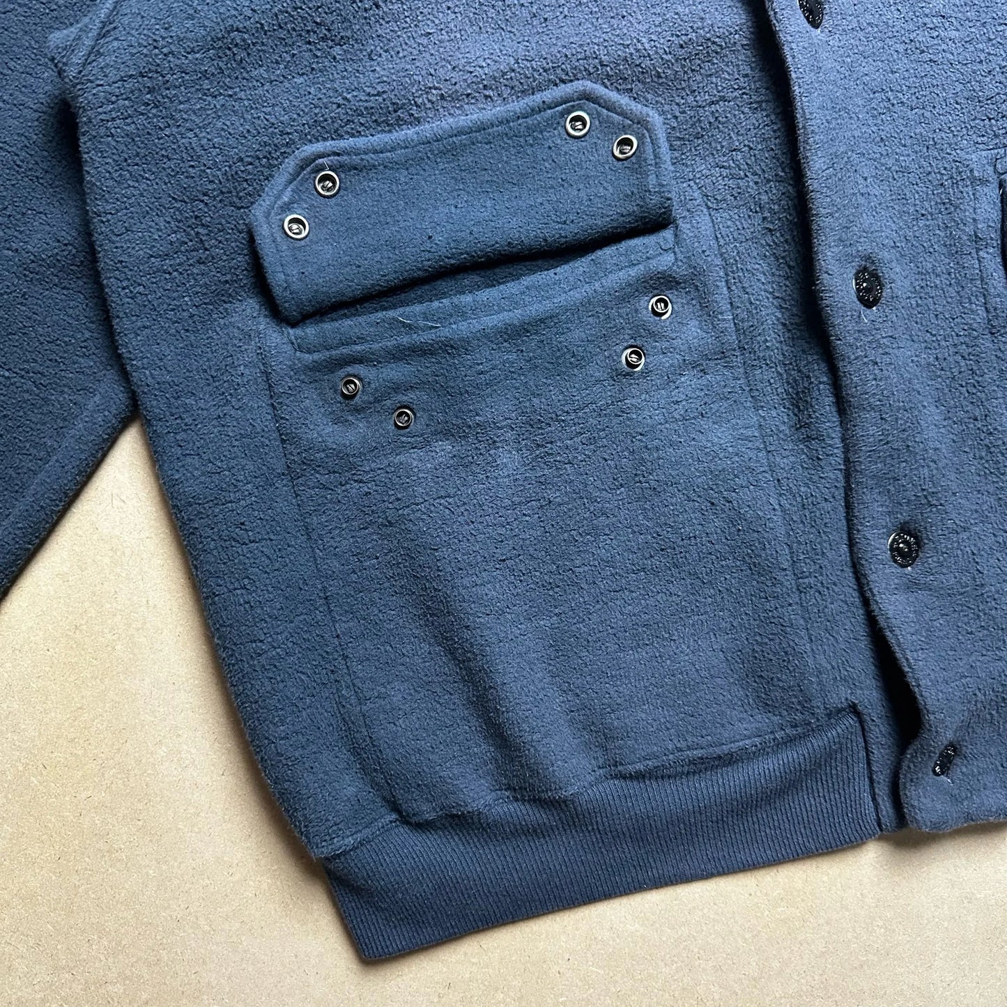 A/W 1987 Brushed Cotton Fleece Blouson Script Jacket