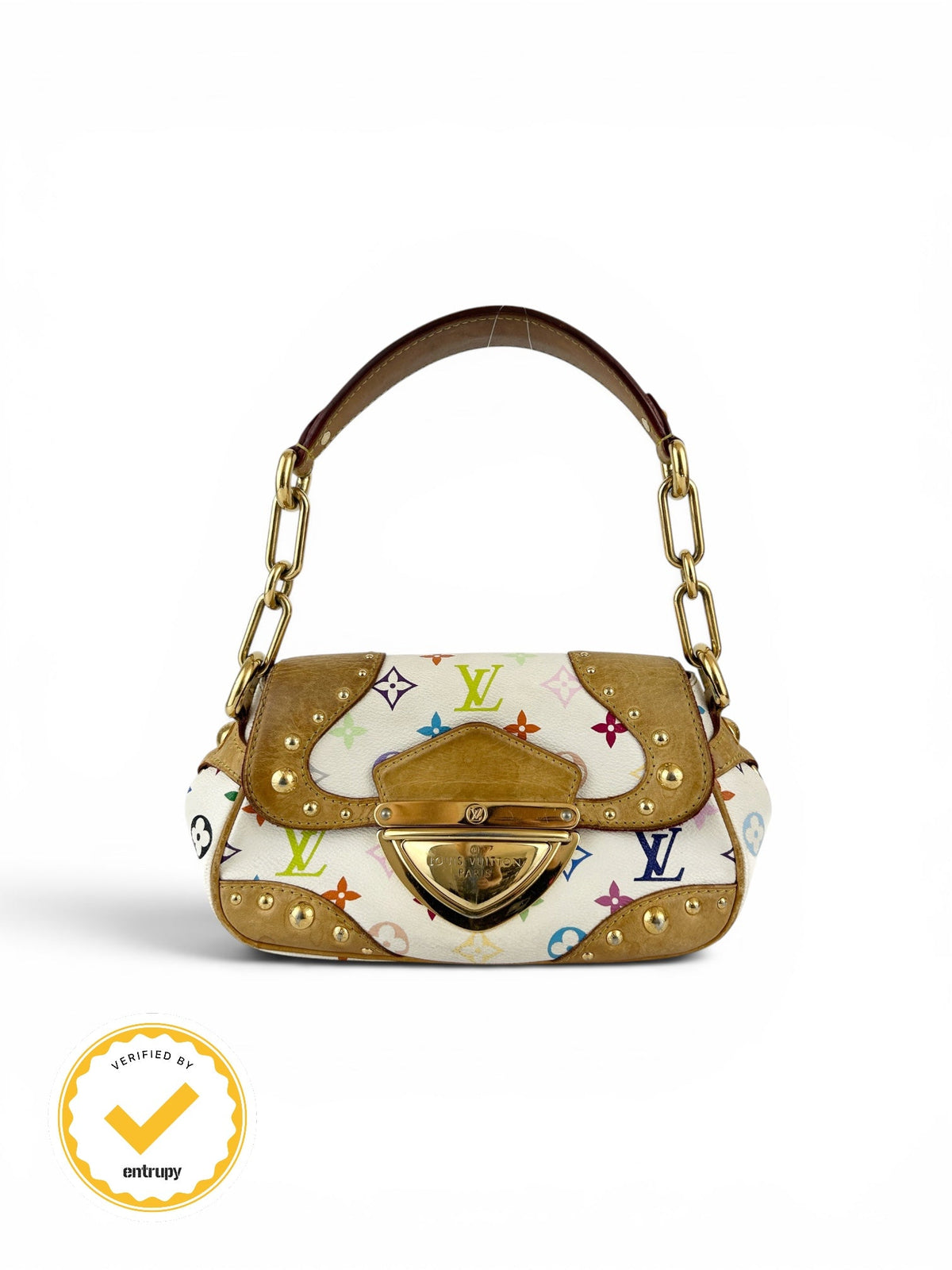 RARE Louis Vuitton Takashi Murakami Marilyn Shoulder Bag (2007) | O/S, White