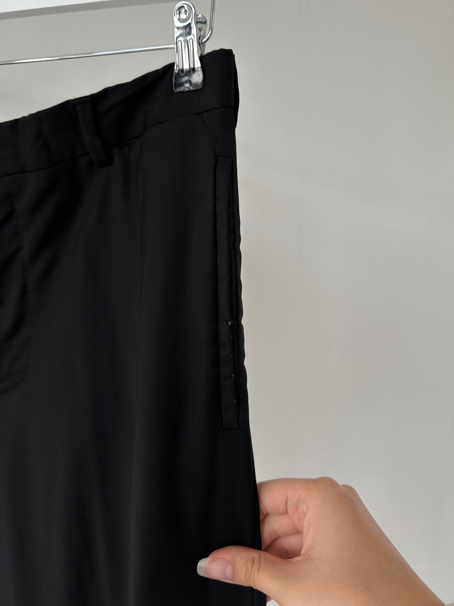 Prada Virgin Wool Mid Rise Single Breasted Suit - 40L/W28