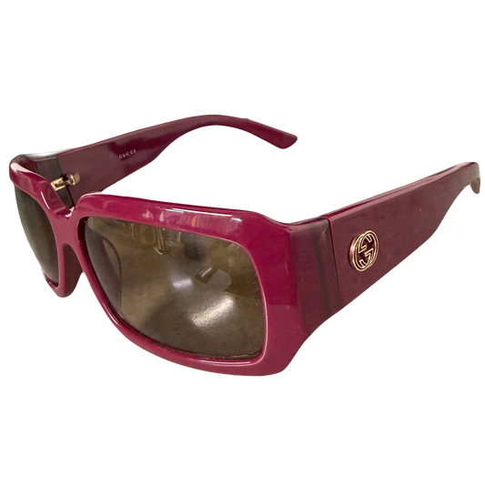 Gucci Sunglasses In Dark Pink