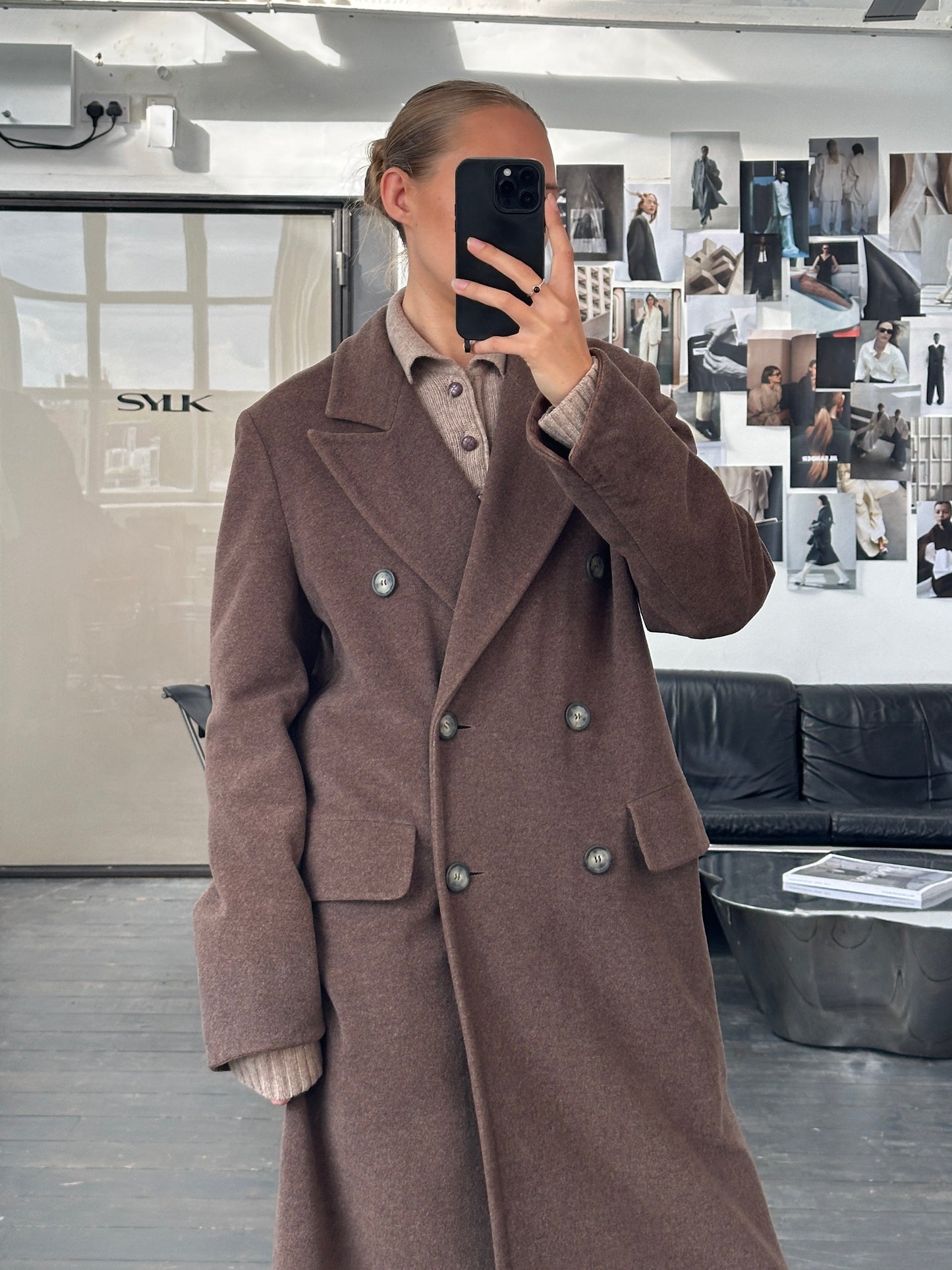 Sportmax 1990s Wool Double Breasted Coat - M/L
