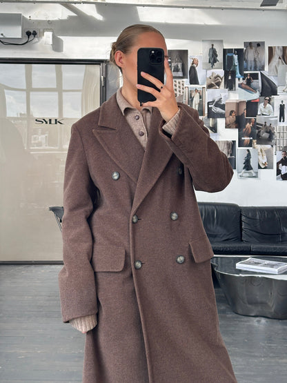 Sportmax 1990s Wool Double Breasted Coat - M/L