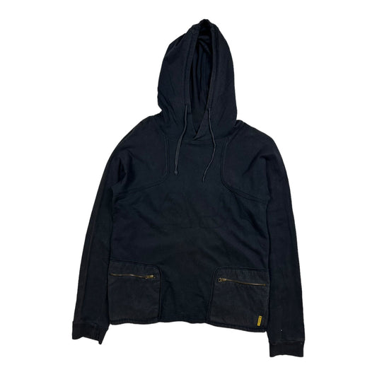 Armani Jeans Zip Pocket Navy Hoodie - Known Source
