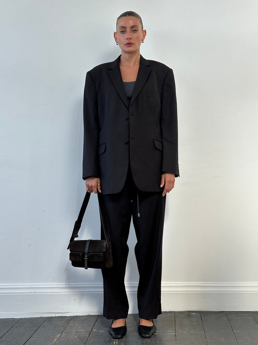 Balmain Pinstripe Pure Wool Single Breasted Suit - 44S/W34