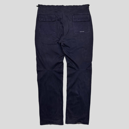 Stone Island AW04 Heavy Cotton Spellout Carpenter Trousers - 36-40 | Default Title, Blue