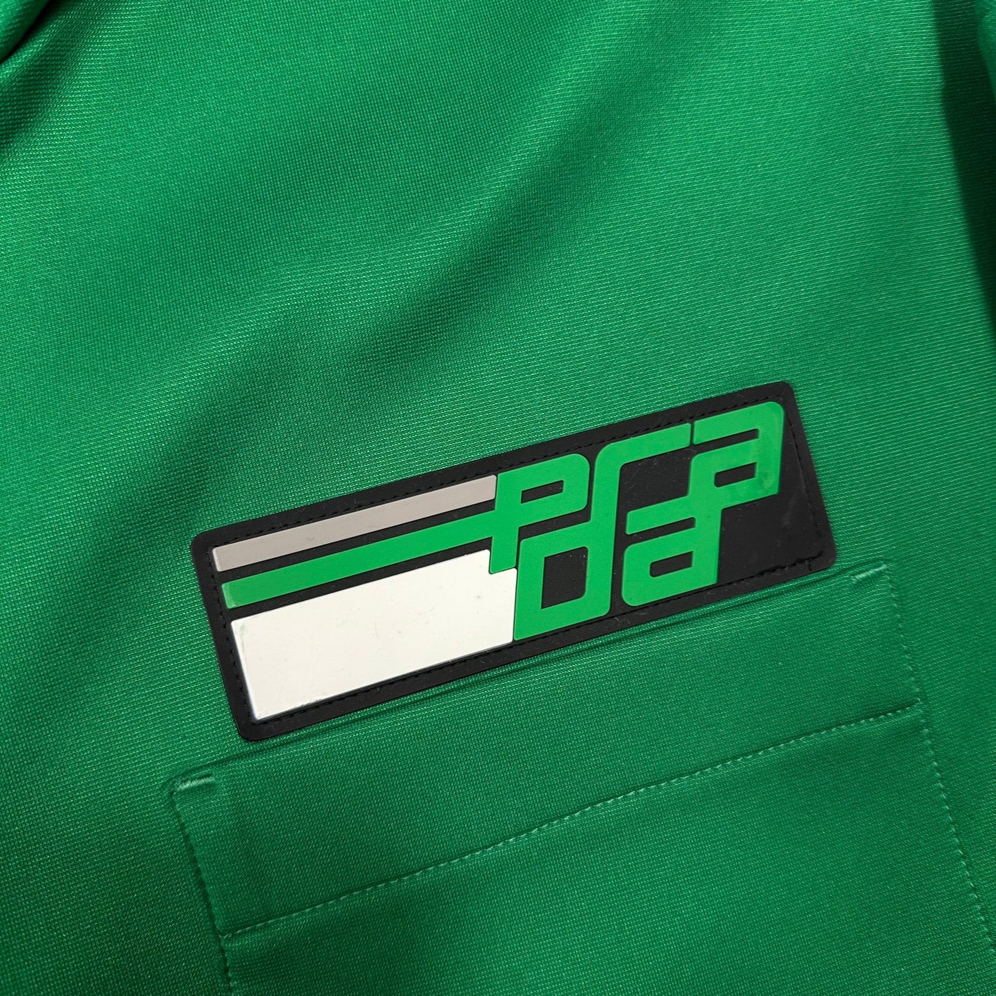 Prada 2018 Rubber Race Logo Technical Jersey Parka Jacket - XS (M)