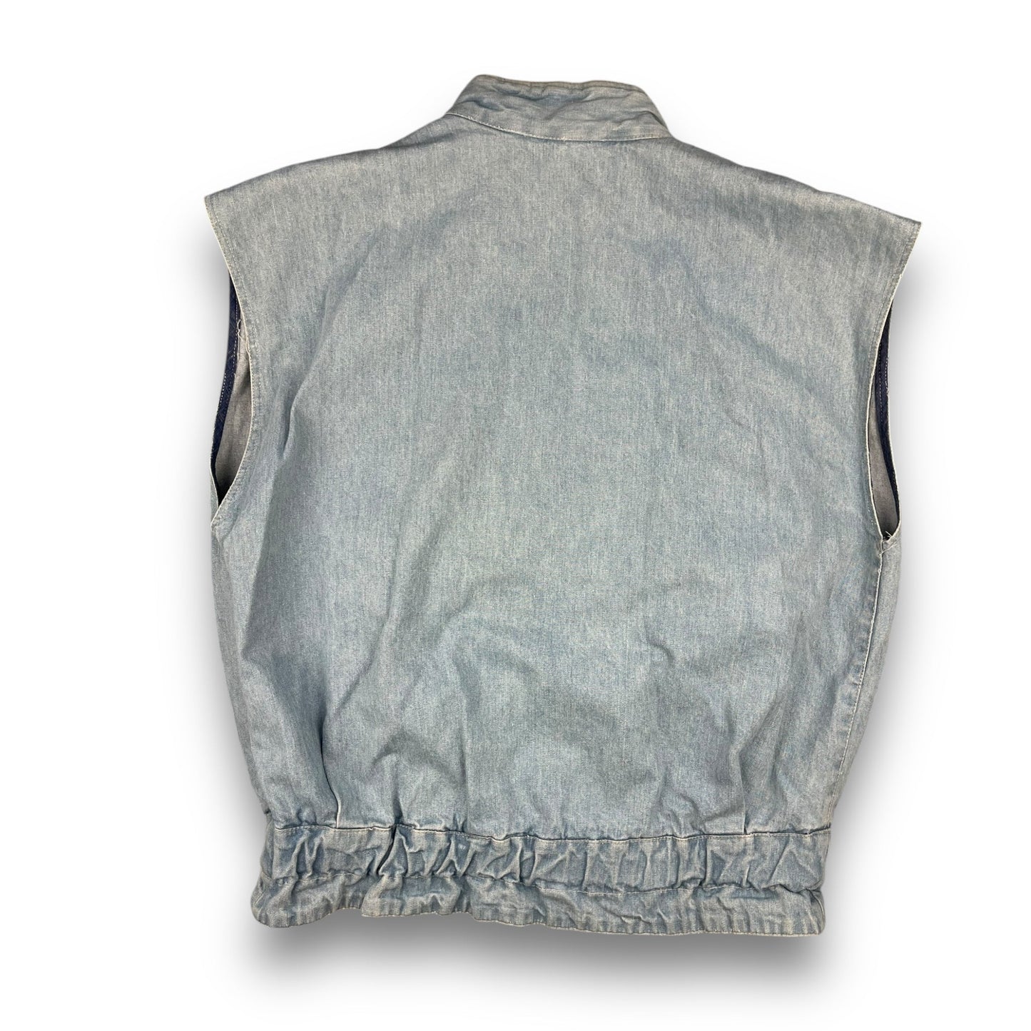 80's Marithe Francois Girbaud Denim Life Preserver Vest (L) | Default Title, Blue