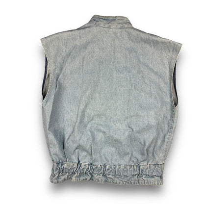 80's Marithe Francois Girbaud Denim Life Preserver Vest (L) | Default Title, Blue