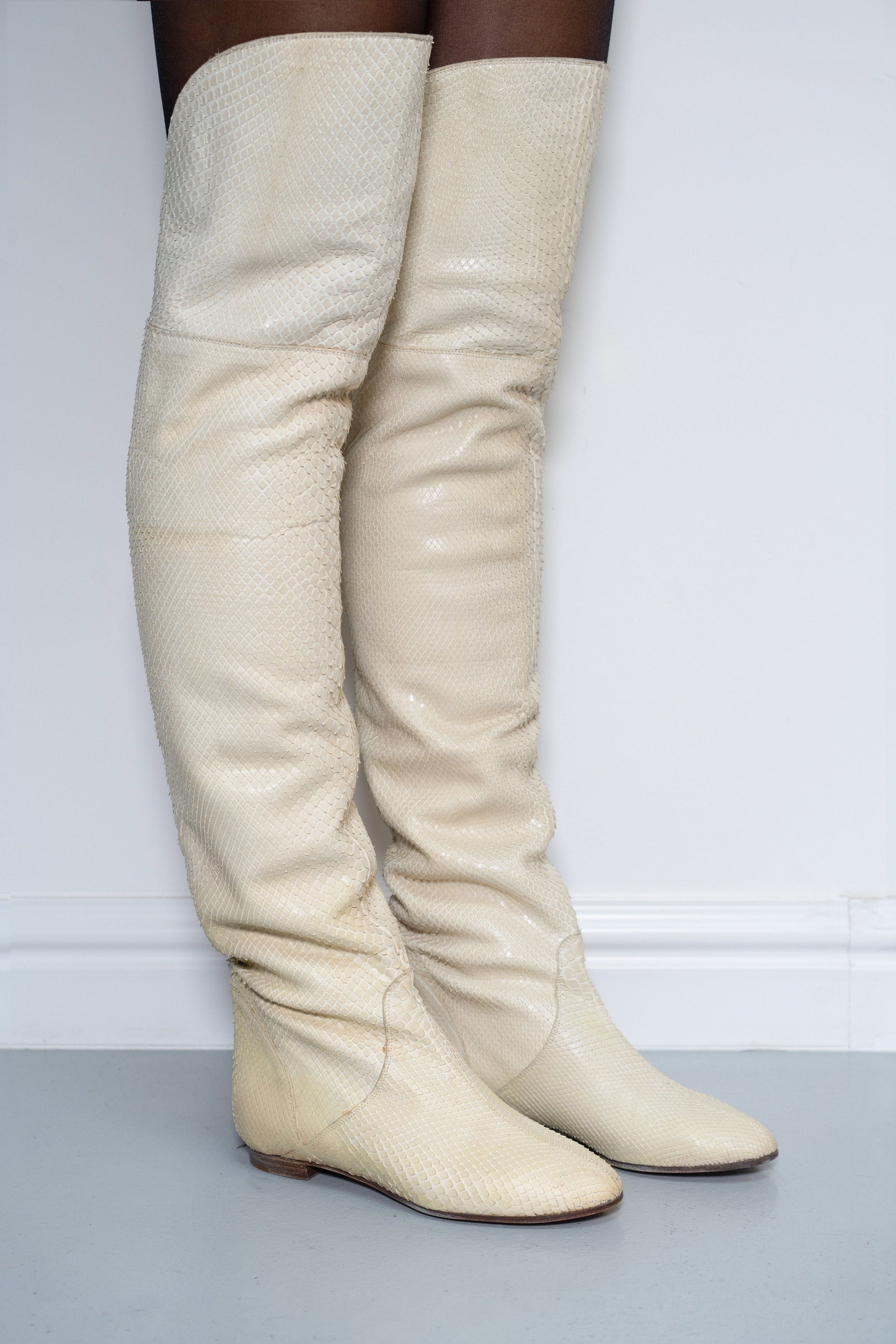 CHLOE SNAKESKIN BOOTS (EU 36) | DEFAULT TITLE, Yellow