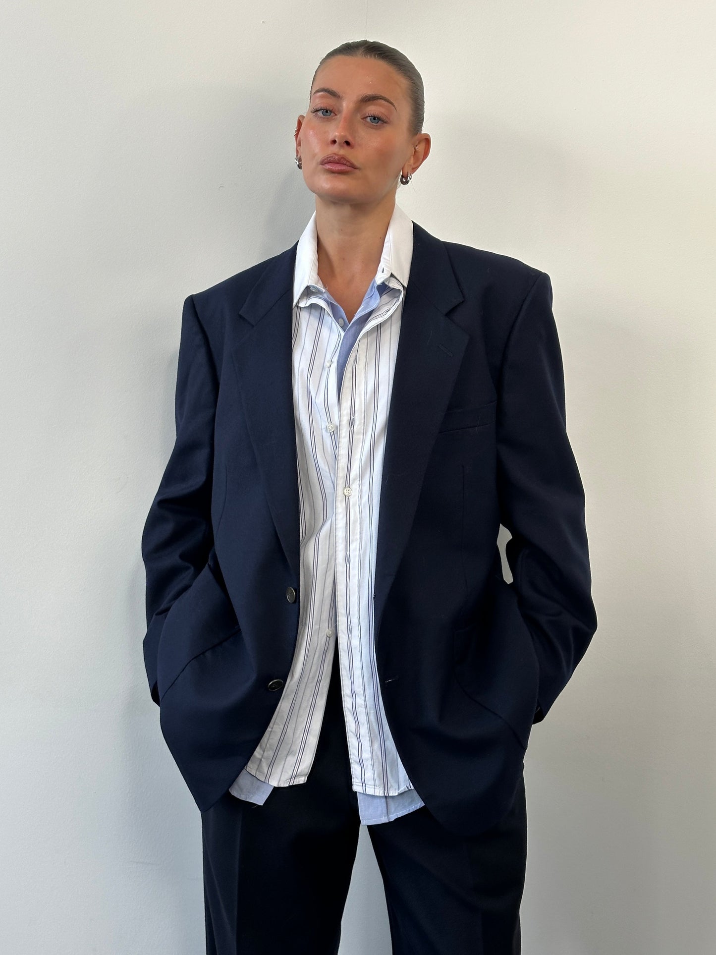 Yves Saint Laurent Menswear 1990s Pure Wool Bespoke Button Blazer - 46R/XL