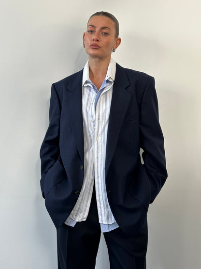 Yves Saint Laurent Menswear 1990s Pure Wool Bespoke Button Blazer - 46R/XL