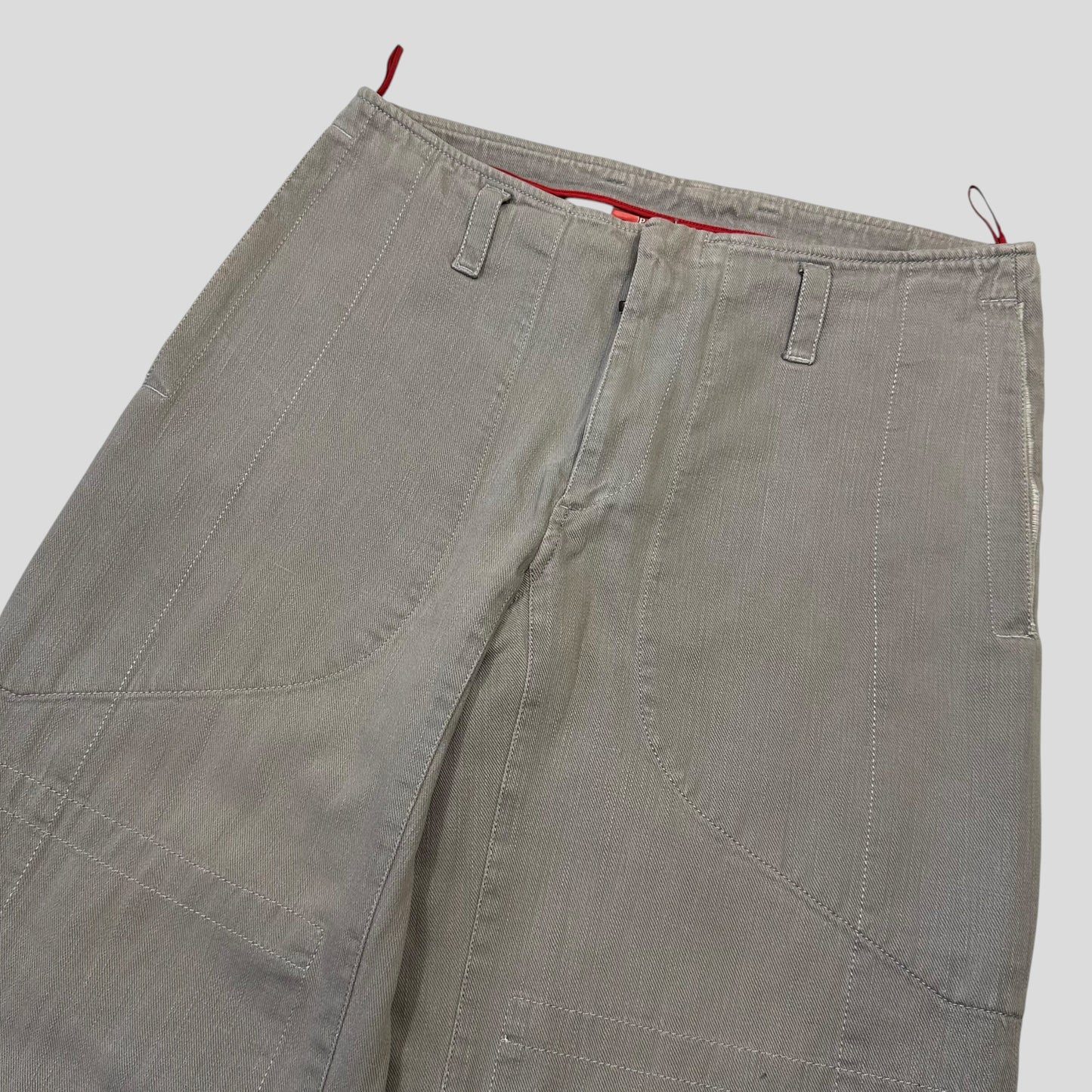 Prada Sport 00’s Twill Cotton Baggy Carpenter Trousers - IT48 | Default Title, Grey
