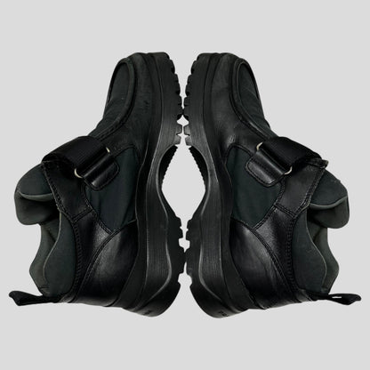 Prada 00’s Leather Low Combat Strap Boots - UK8/8.5 | O/S, Black