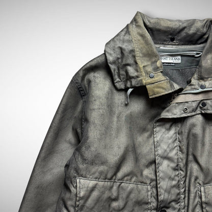 Stone Island Monofilament Mesh Camo Parka w/ Wool Liner (AW2001)