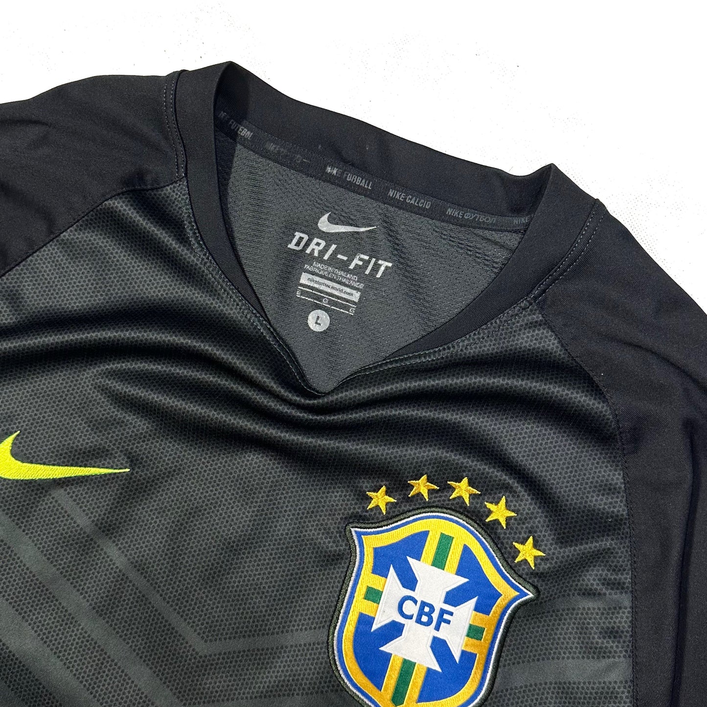 Nike Brazil 2014/15 Training Shirt In Black ( L )