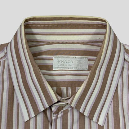 Prada 00’s Candy Striped Shirt - M | 39, Multicoloured